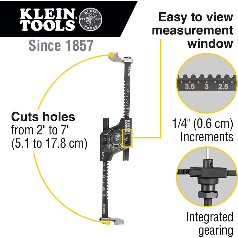 Sierra de Agujero Klein Tools 53710 Ajustable 5,1-17,8 cm