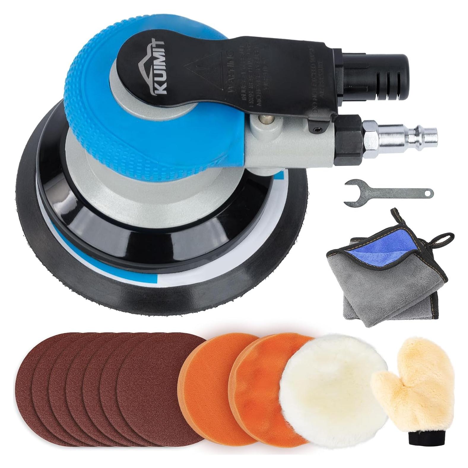 Lijadora de Aire KUIMIT 12,7 cm Doble Acción con Kit