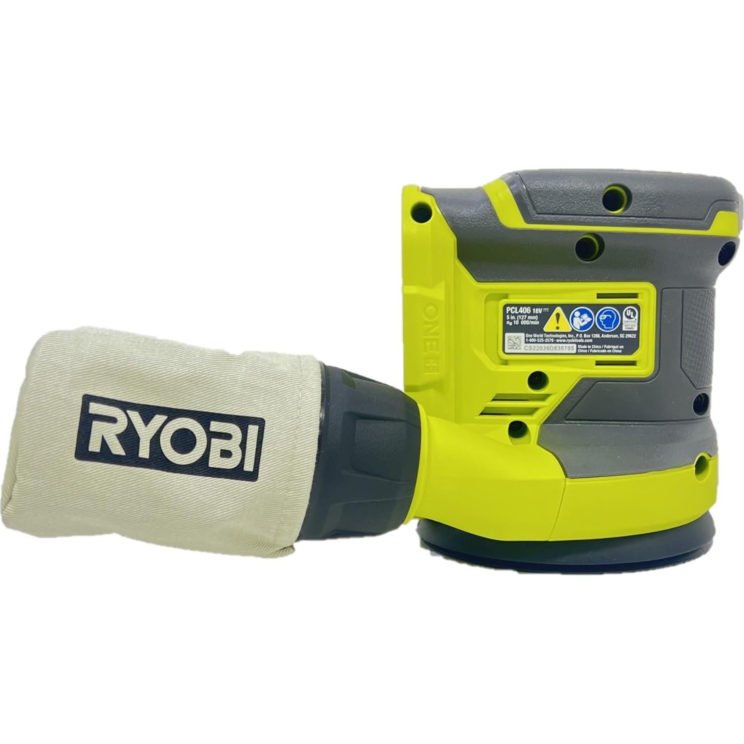 Lijadora Orbital Ryobi One+ 18V 12,7 cm Inalámbrica