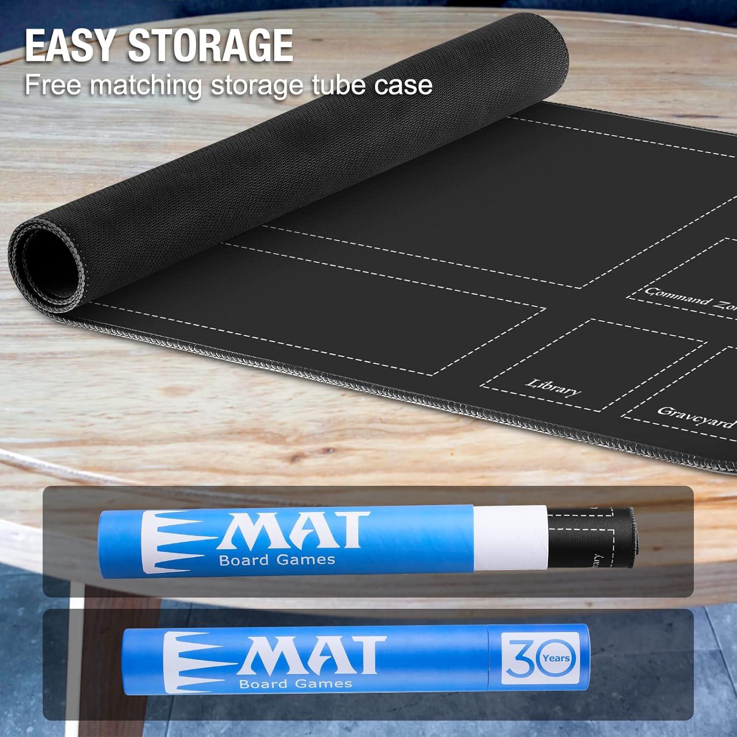 Alfombrilla de Juego MTG Biouai Negra 60x35 cm con Estuche