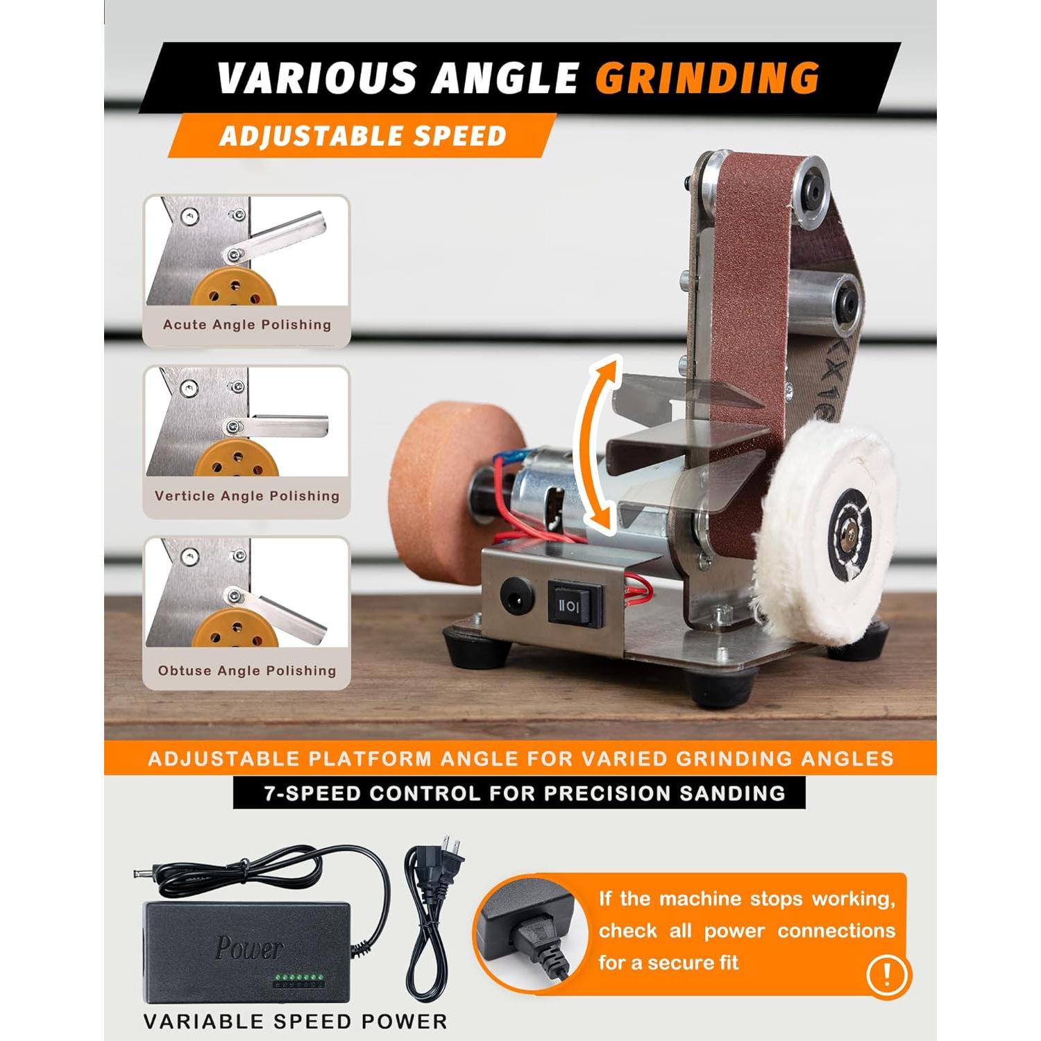 Mini Lijadora de Banda Blissthrill 24V 7 Velocidades