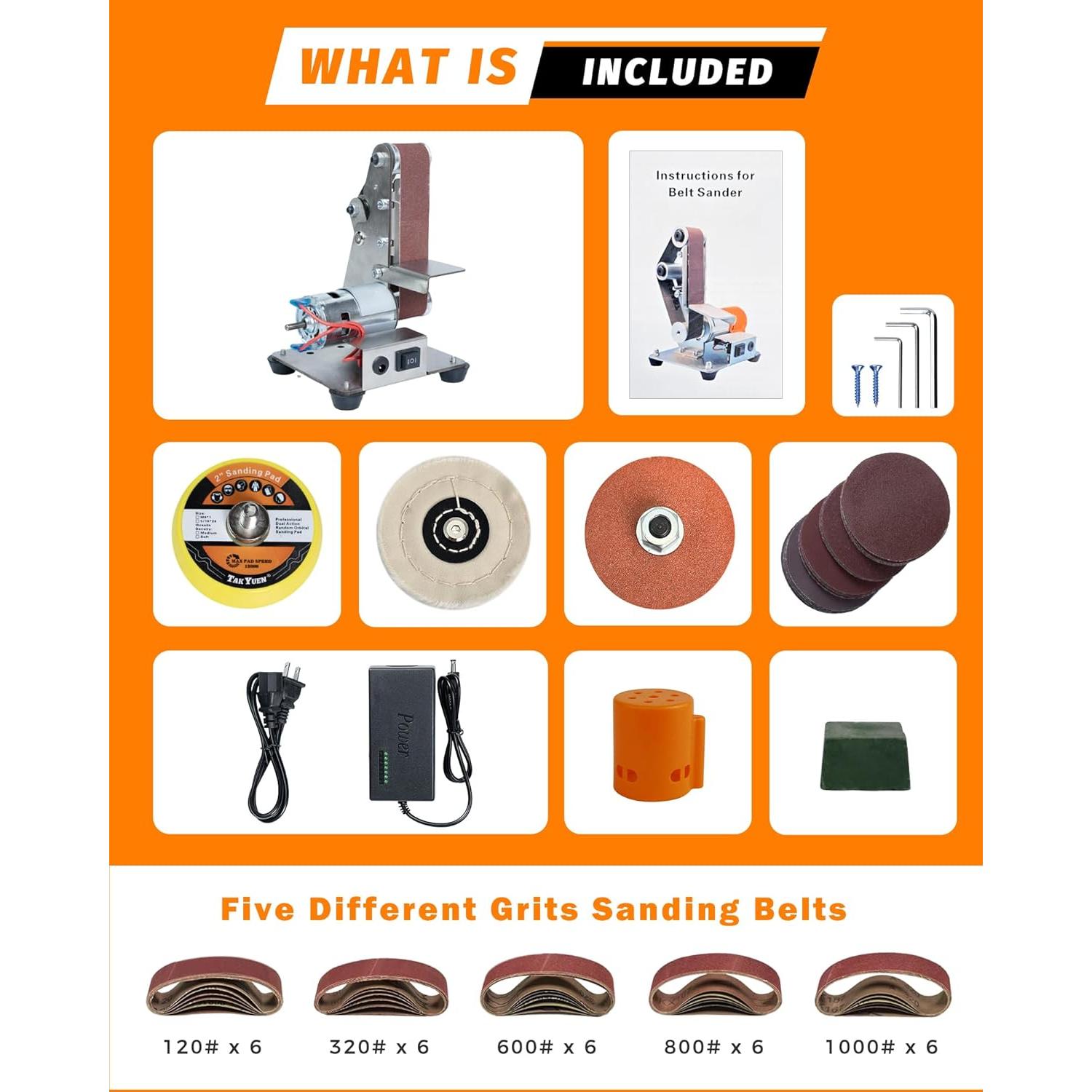 Mini Lijadora de Banda Blissthrill 24V 7 Velocidades