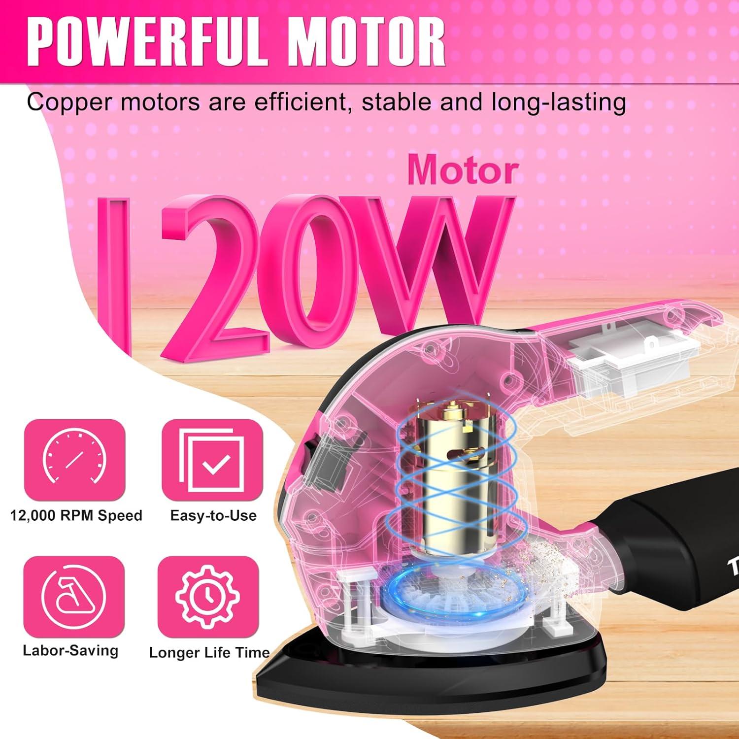 Lijadora Detallada ThinkLearn 20V Inalámbrica con 2 Baterías