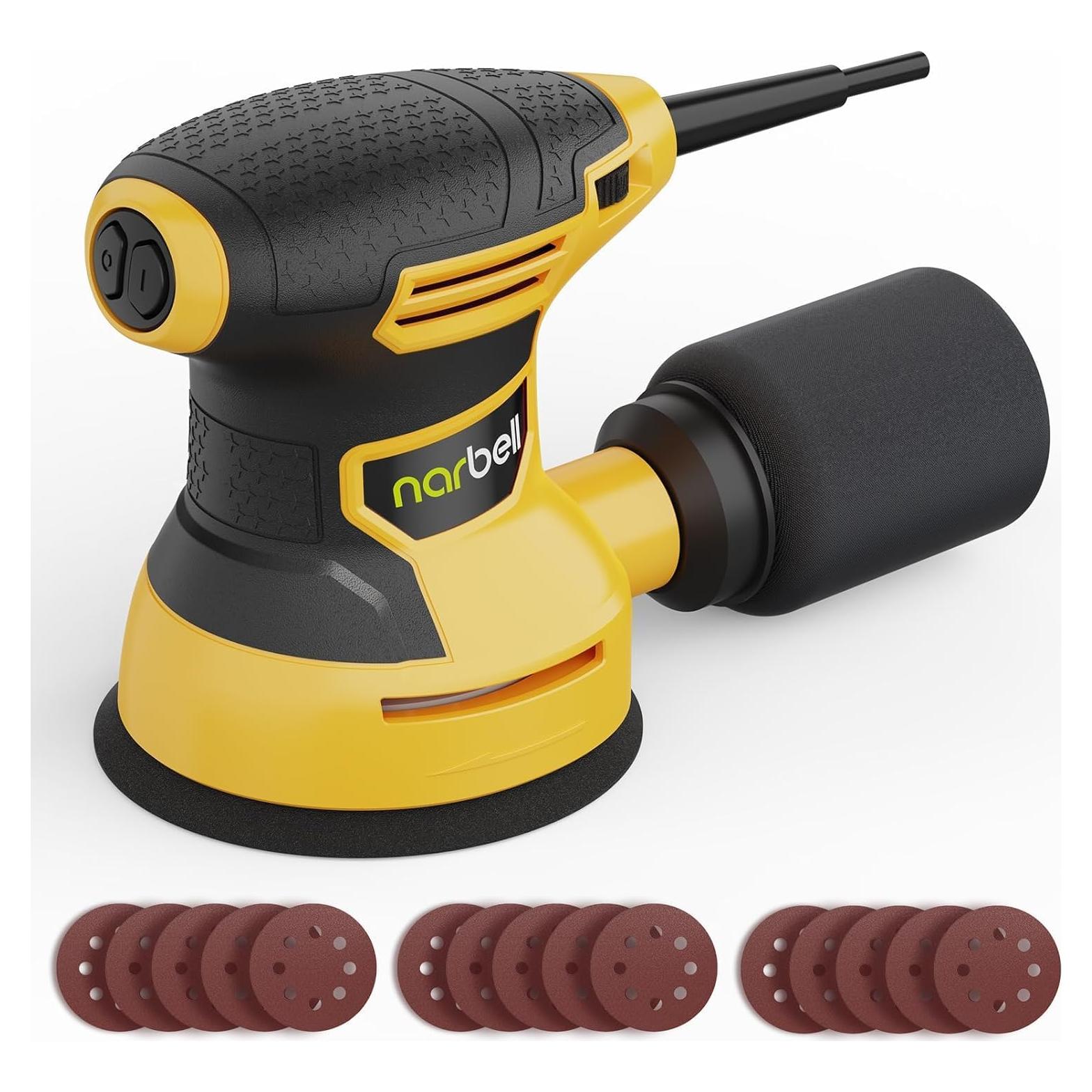 Lijadora Orbital Narbell NT05004 380W 6 Velocidades 12,7cm