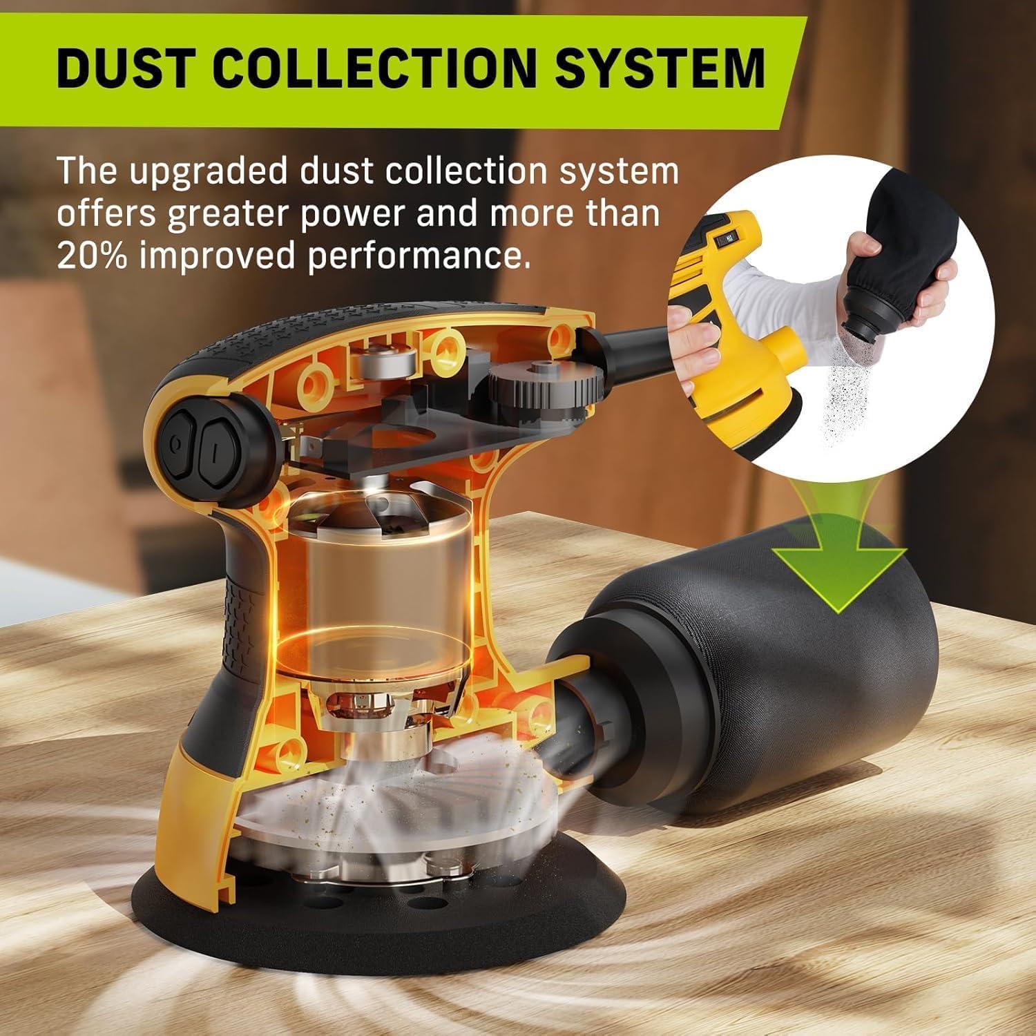 Lijadora Orbital Narbell NT05004 380W 6 Velocidades 12,7cm