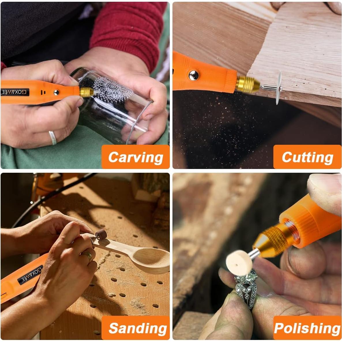 Mini Herramienta Rotativa GOXAWEE 105 Accesorios 18000 RPM