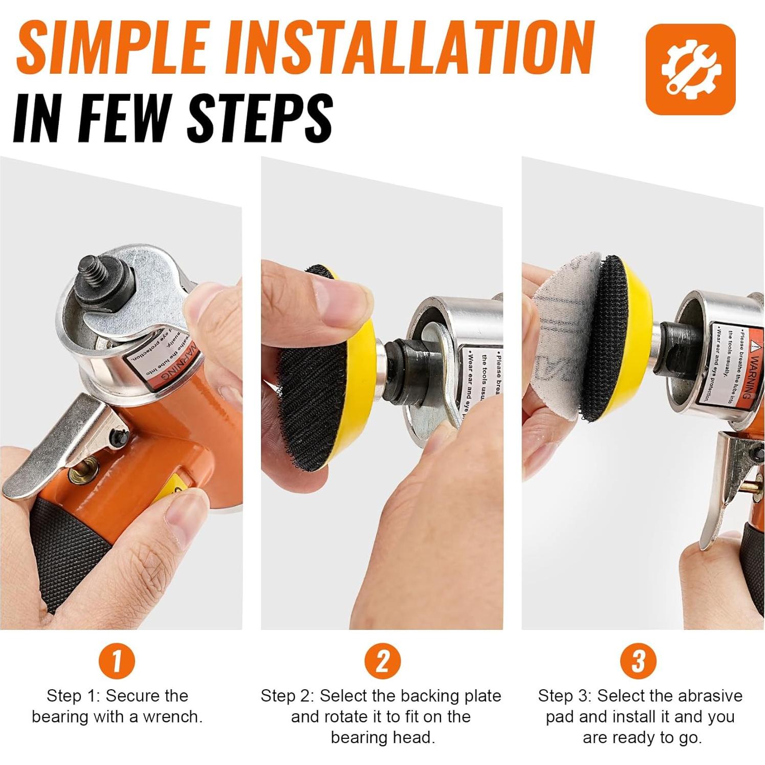 Lijadora Neumática 2-en-1 NuoDunco 5,08 cm + 40 Accesorios