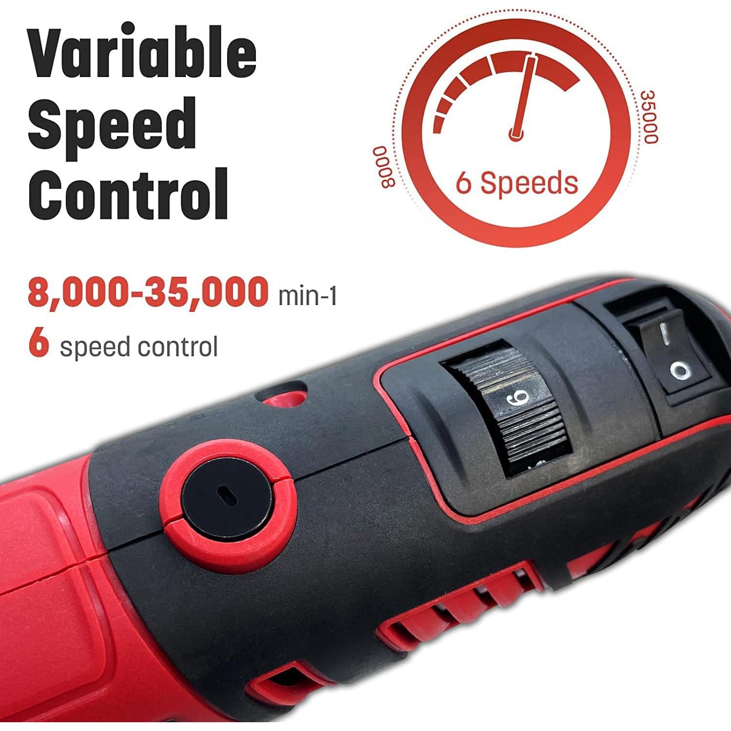 Kit Herramienta Rotativa Hyperpower 170W 100 Accesorios