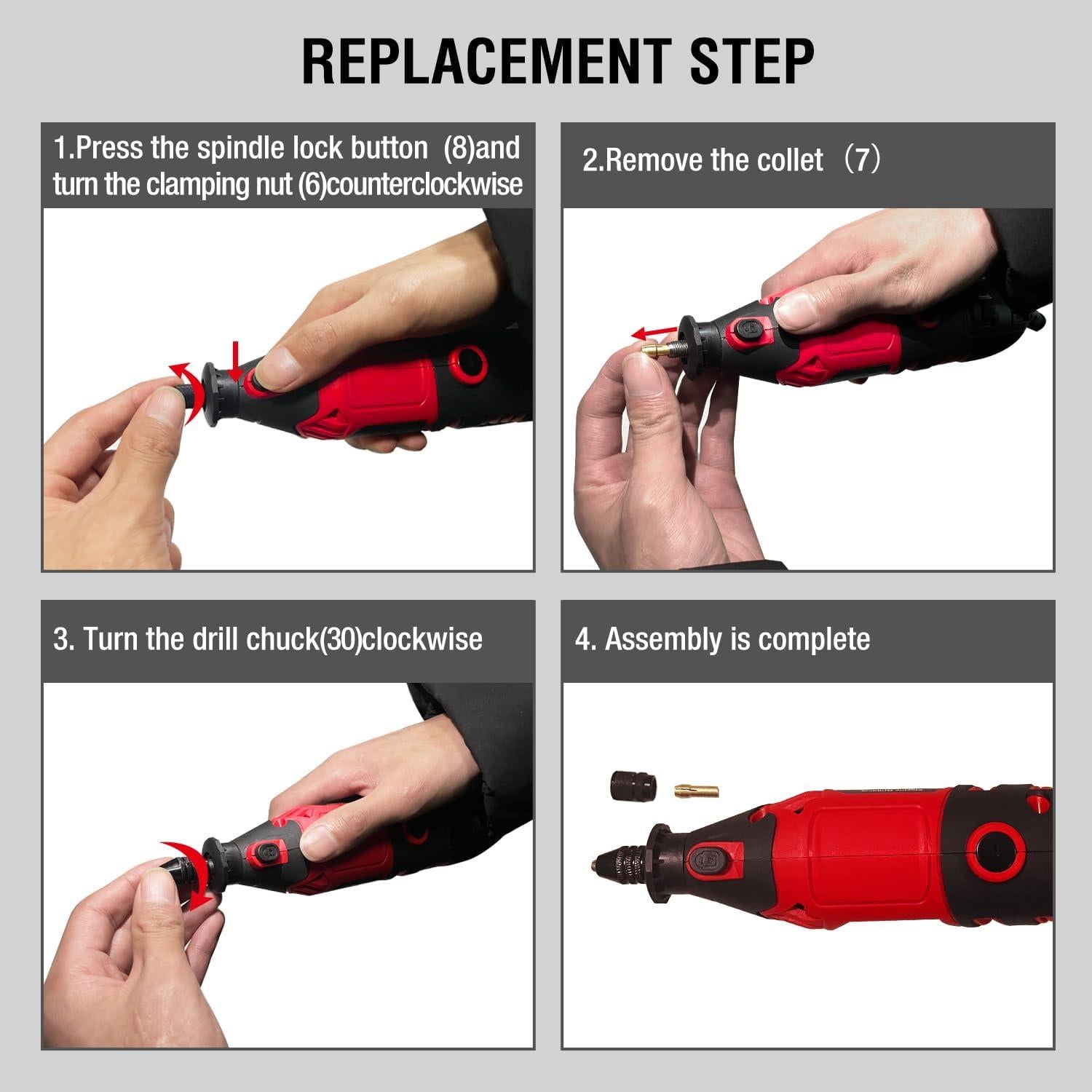 Kit Herramienta Rotativa Hyperpower 170W 100 Accesorios