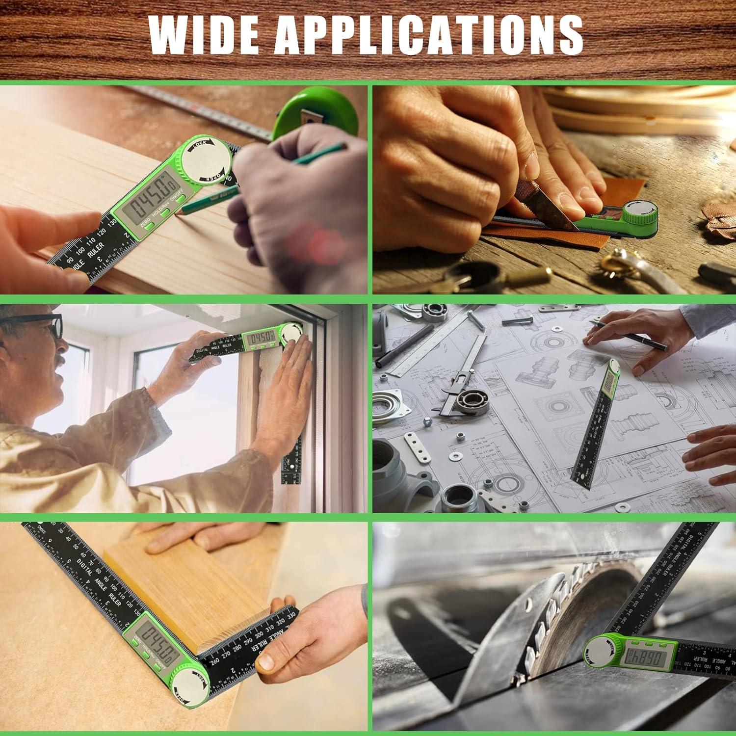 Buscador de Ángulos PDDYIER 2 en 1 Digital 17.78 cm