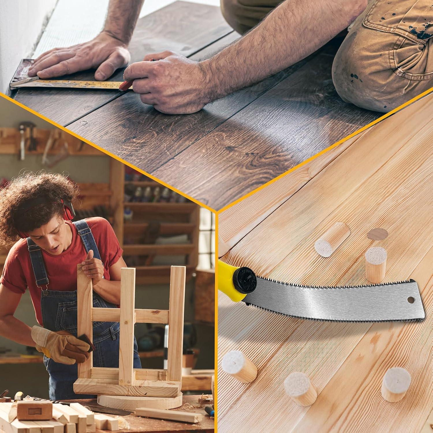 Juego de caja de inglete y sierra Konvixon 4 piezas 30.48 cm