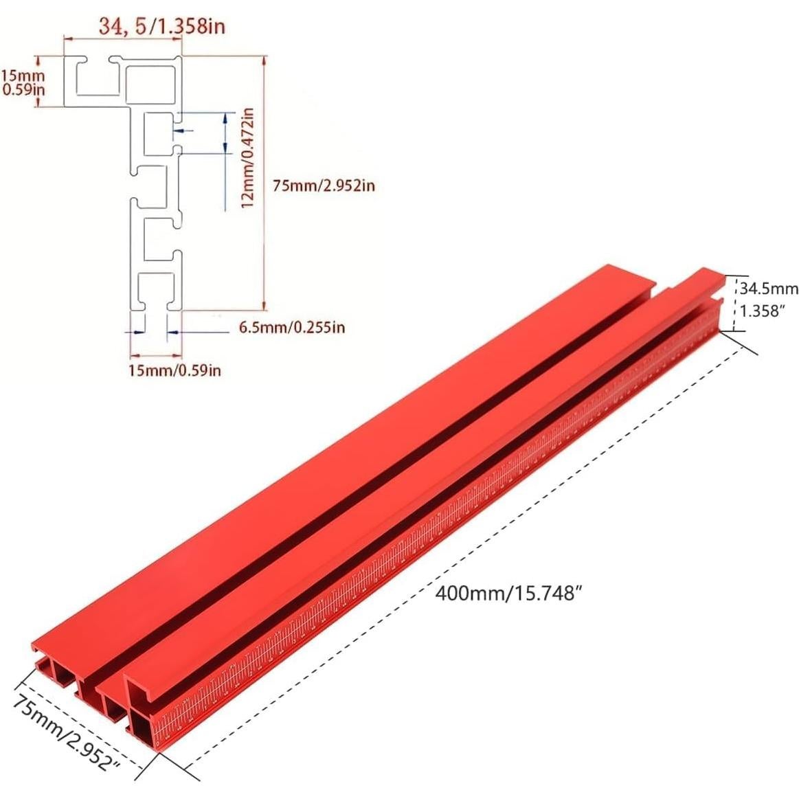 Medidor de Inglete JCFANTS GJ-150 Aluminio Precisión 27 Ángulos