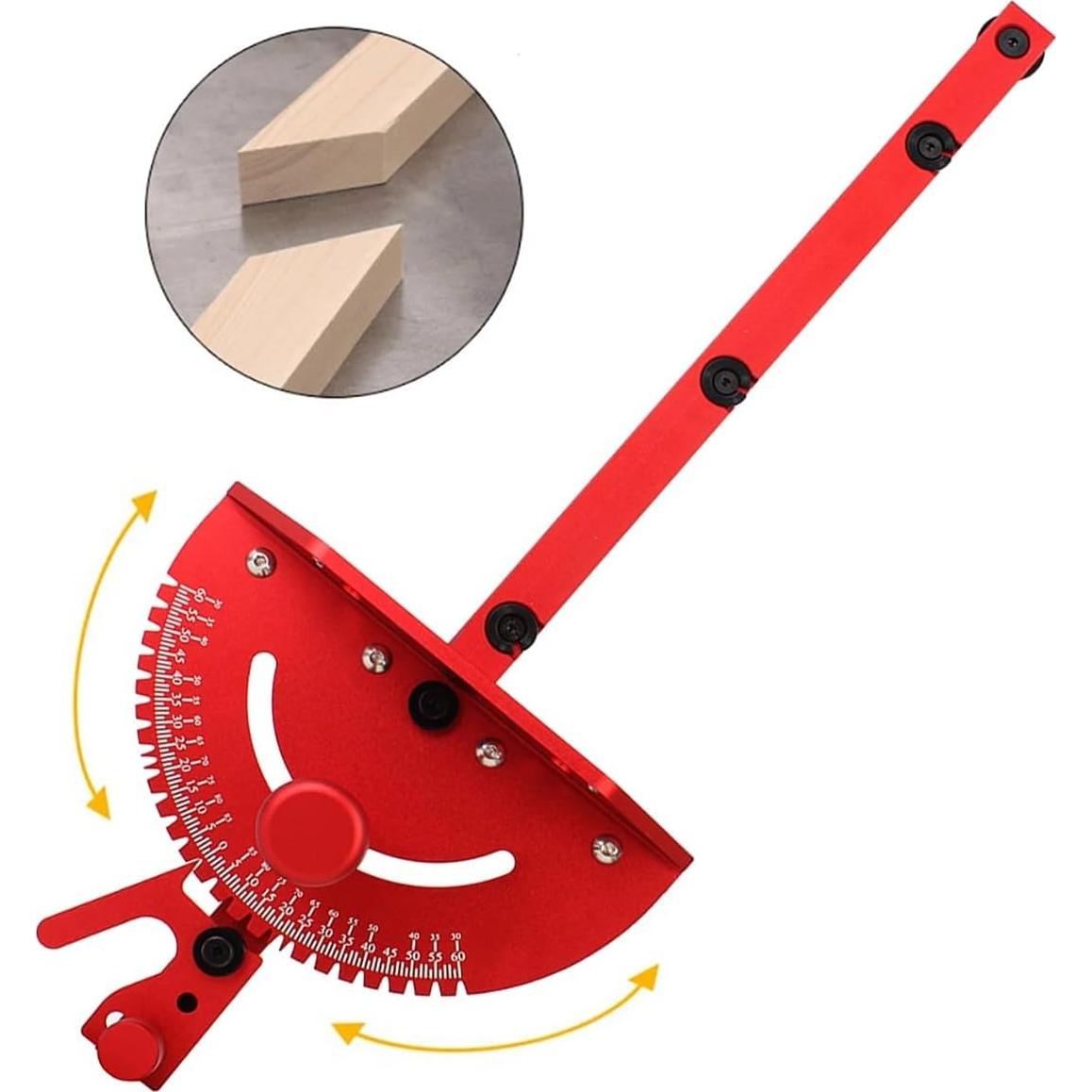 Medidor de Inglete JCFANTS GJ-150 Aluminio Precisión 27 Ángulos