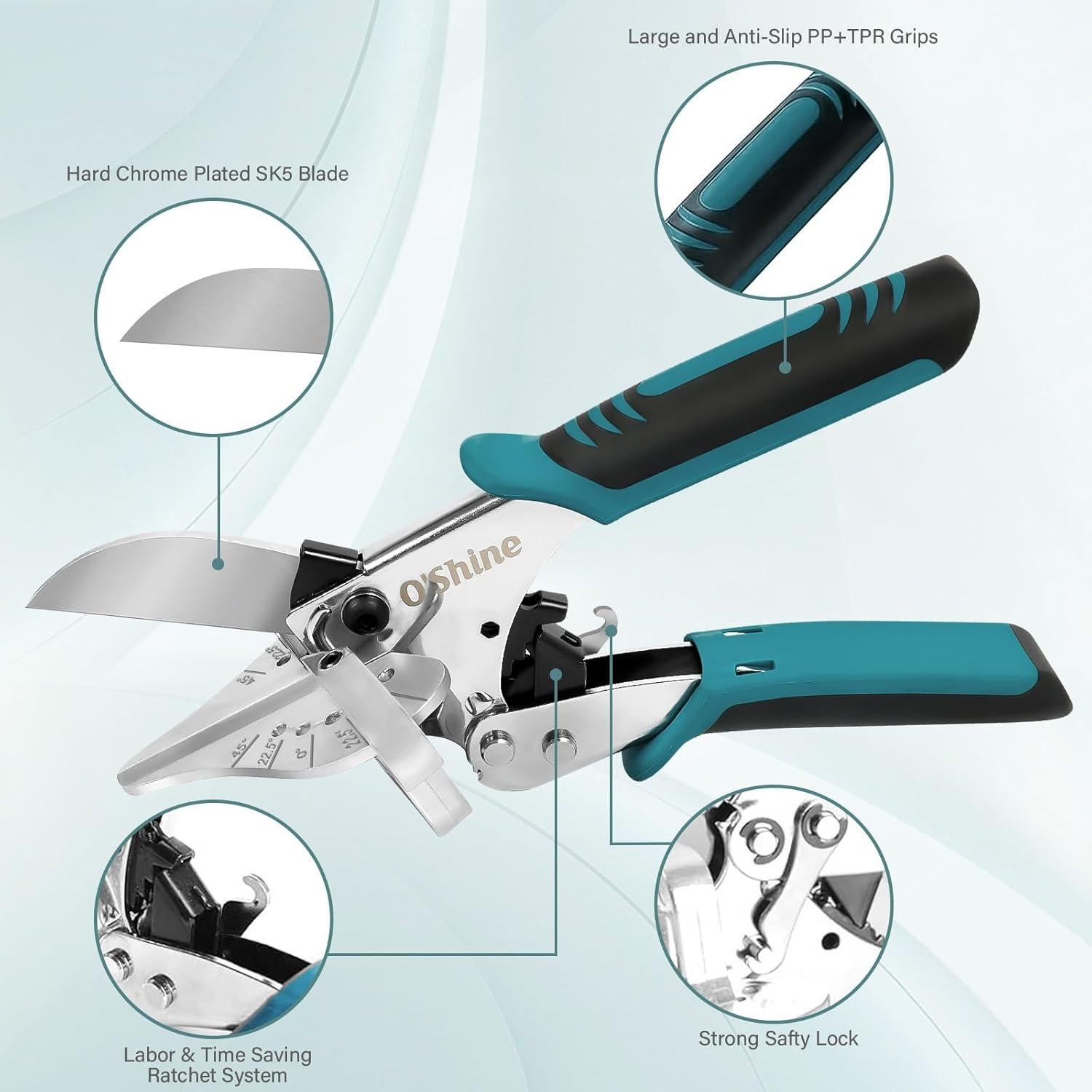 Tijeras de Inglete O'Shine 22.5° con Hoja Extra