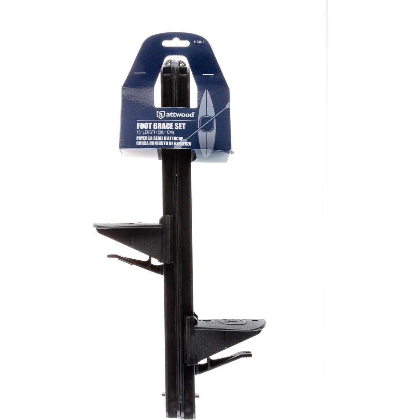 Soportes de Pie Ajustables Attwood 11940-2 para Kayak 38 cm