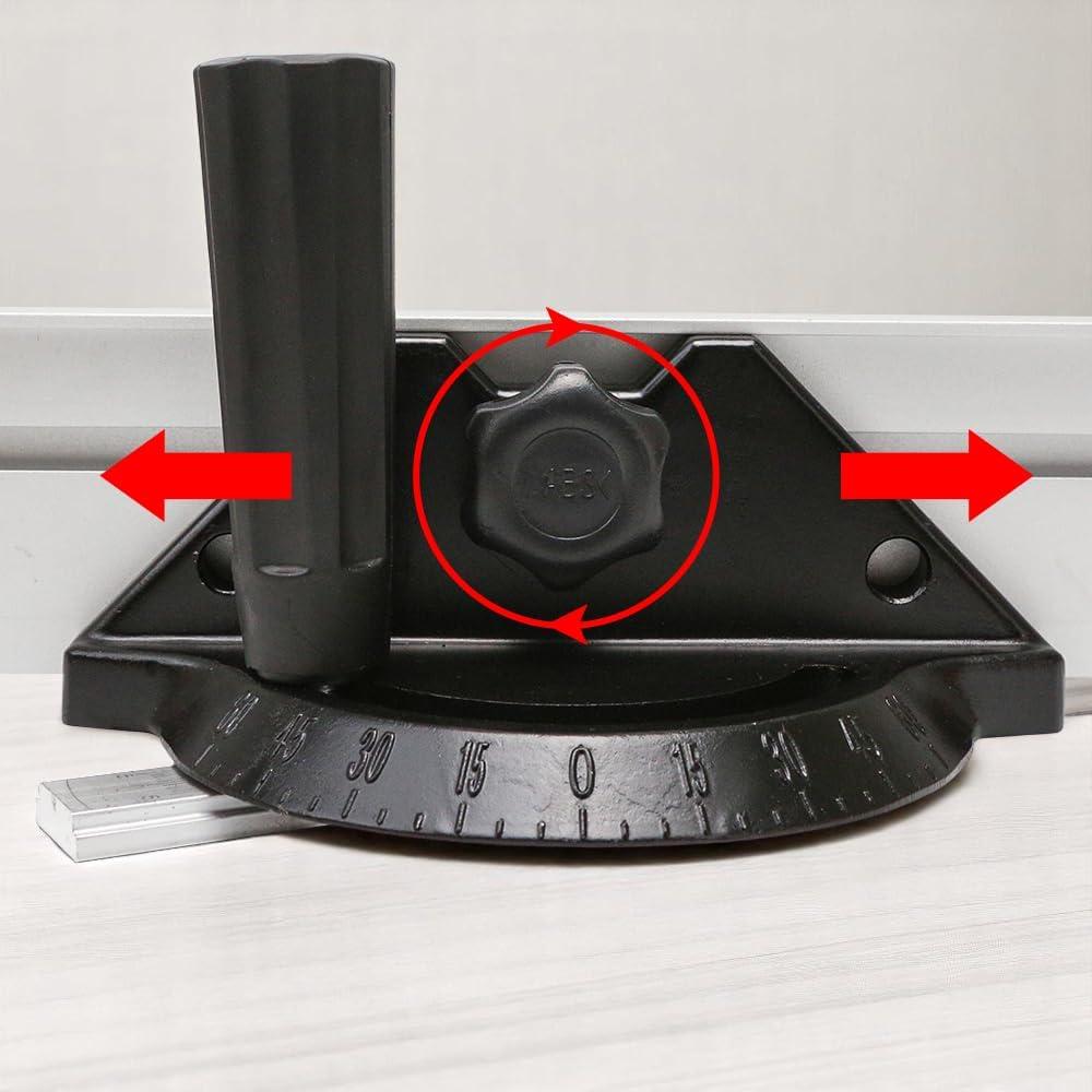 Medidor de Inglete Badong Ajustable 60° para Sierra de Mesa