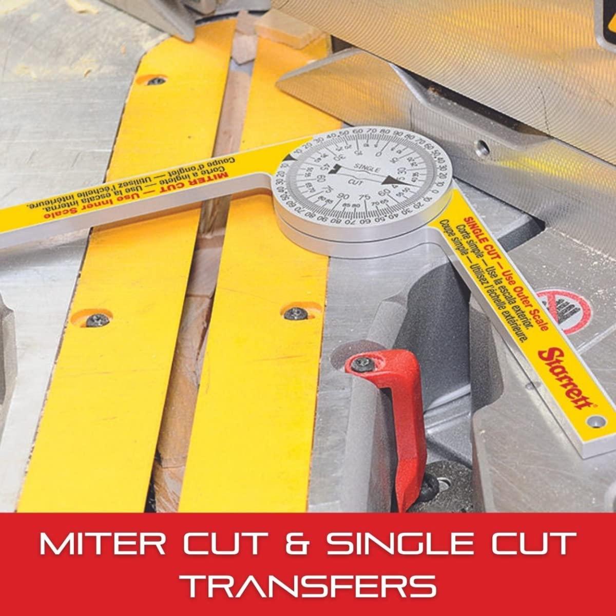 Transportador de Inglete Starrett 505A-12 de Aluminio 30,48 cm