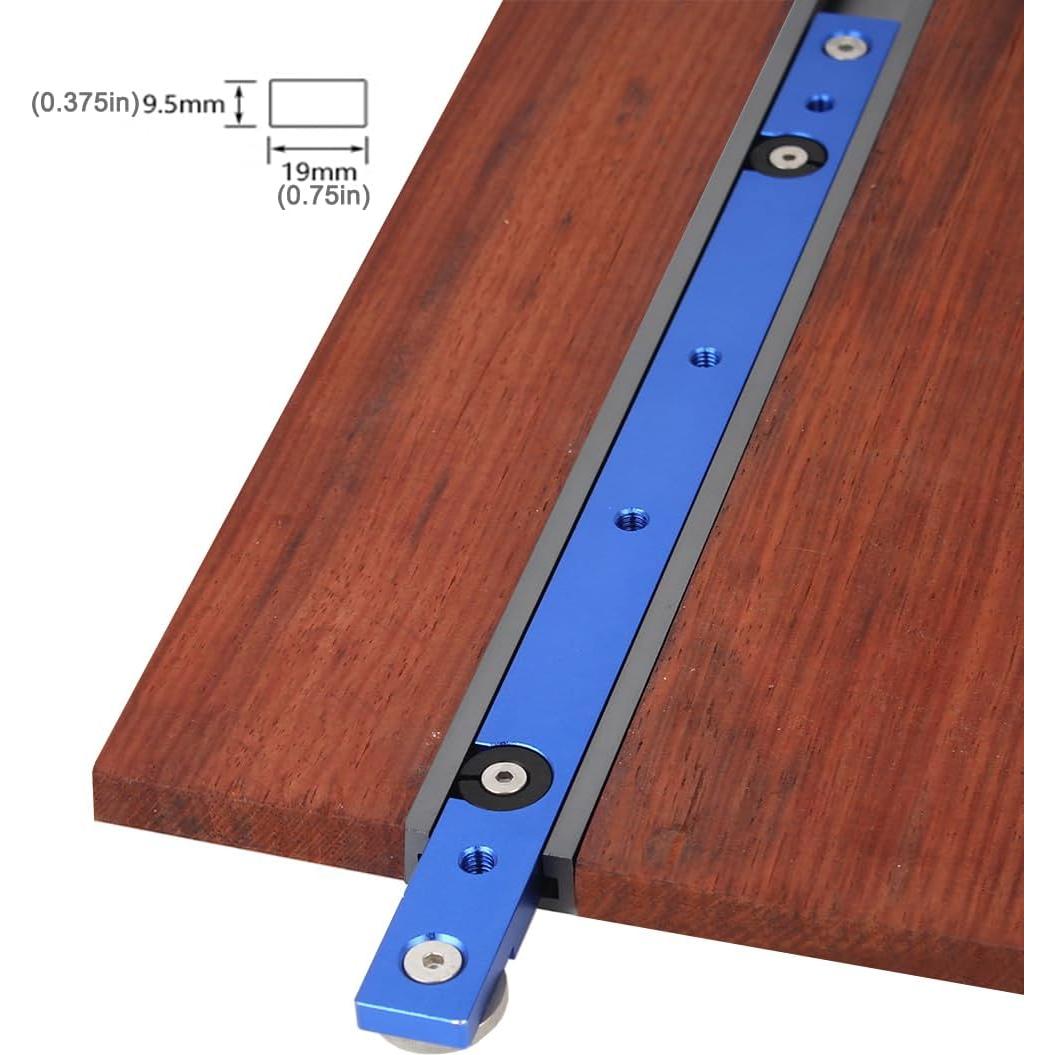 Barra de Inglete KETIPED 300mm Azul para Sierra de Mesa