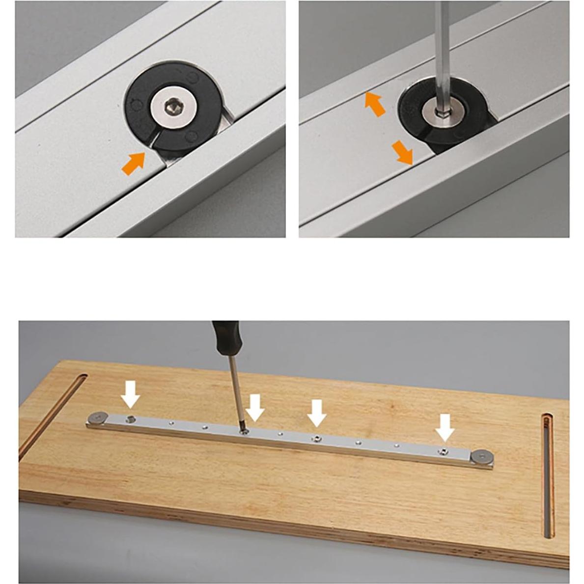 Barra de Inglete KETIPED 300mm Azul para Sierra de Mesa