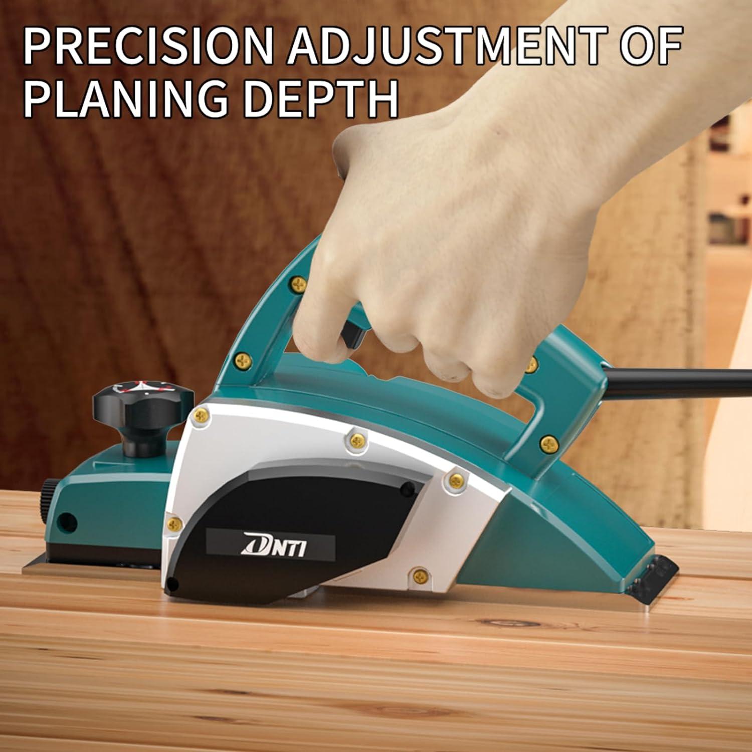 Cepillo Eléctrico DNTI 2920B 3.8A 1mm 16000rpm Carpintería