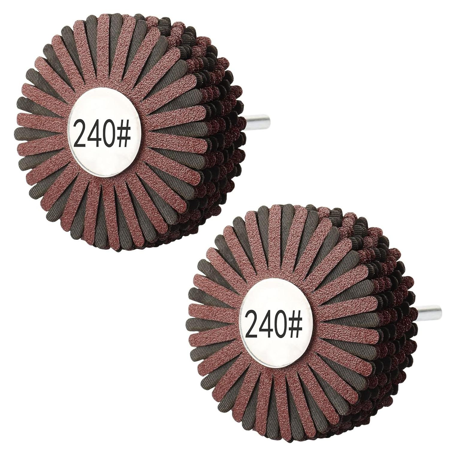 Rueda de Aletas Abrasiva Rocaris 80mm 240# para Lijado