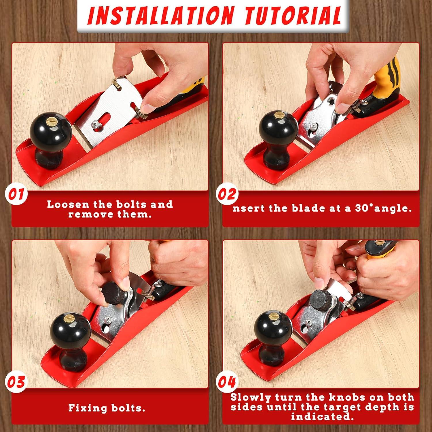 Planeador de Mano Lanties 5 cm Ajustable para Carpintería