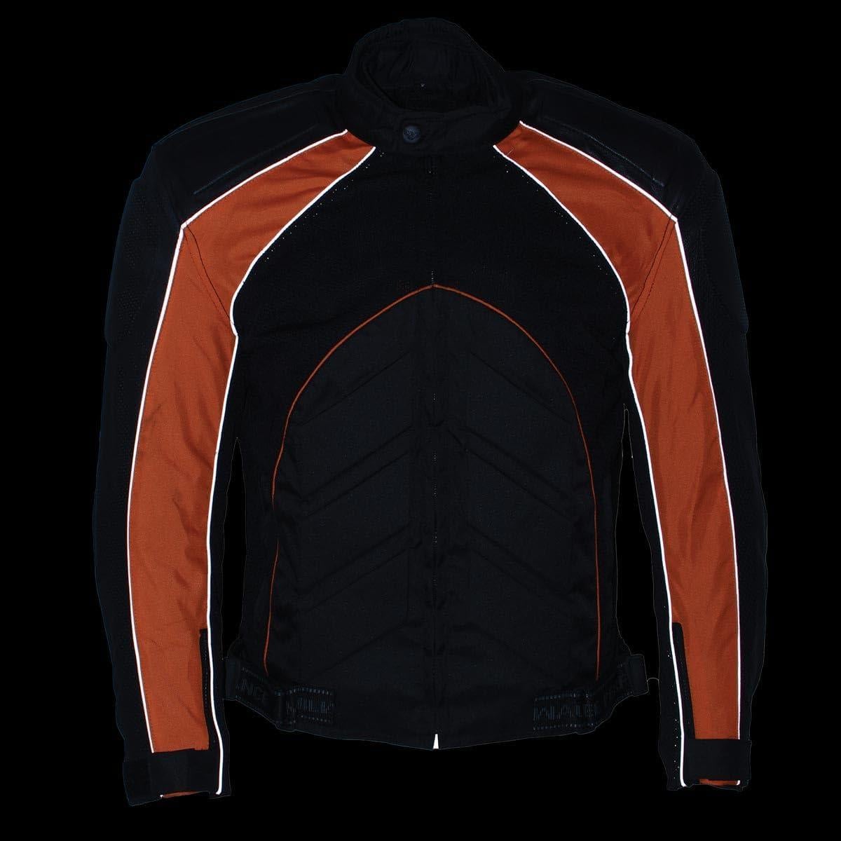 Chaqueta de Motocicleta NexGen SH2153 Textil y Cuero Hombre