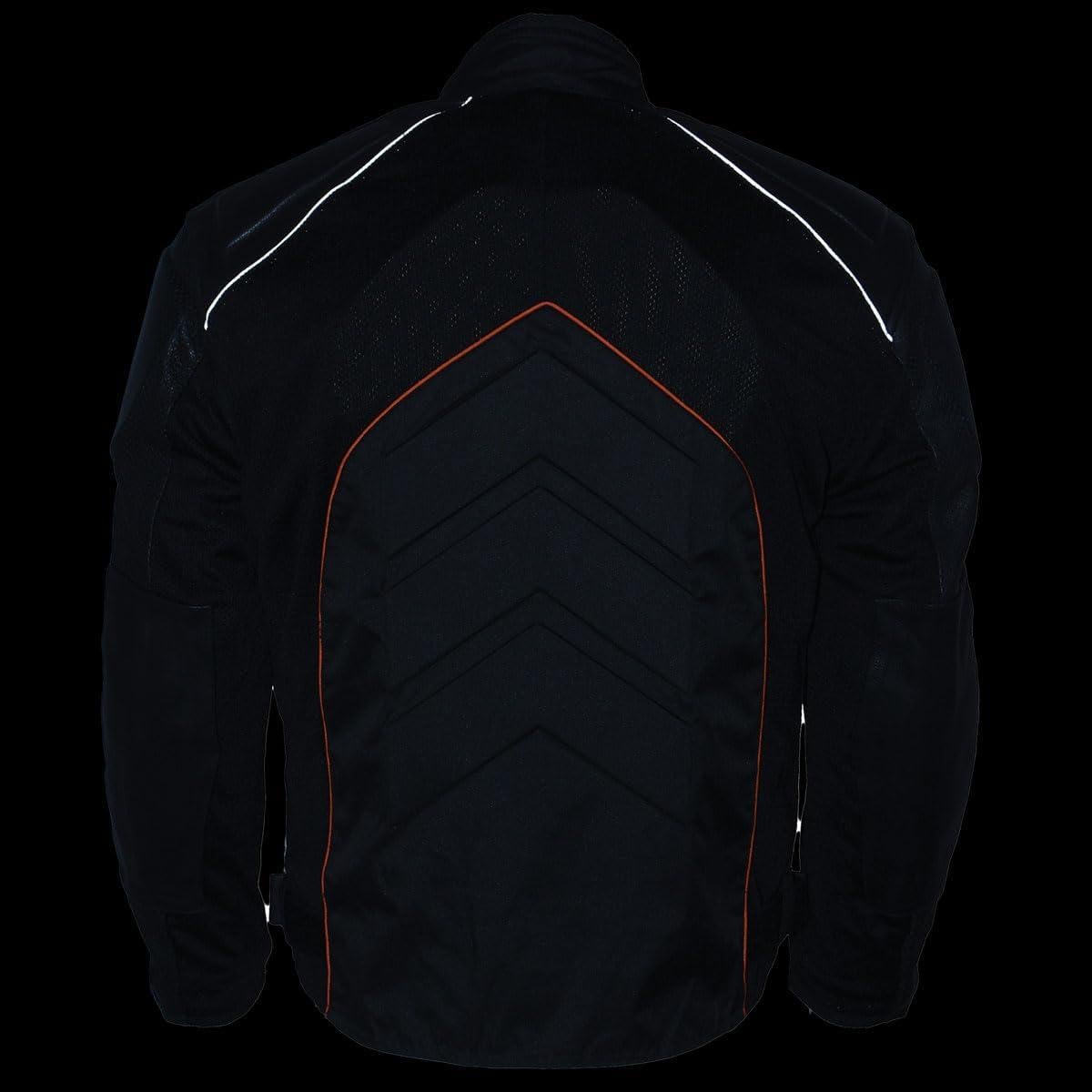 Chaqueta de Motocicleta NexGen SH2153 Textil y Cuero Hombre