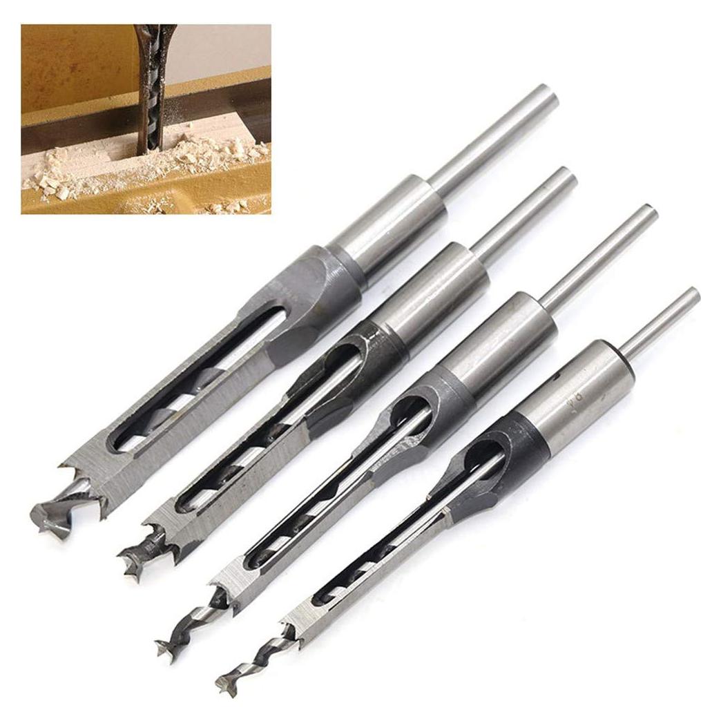 Brocas Cuadradas para Madera WSOOX 4 Piezas 6,4 a 12,7 mm