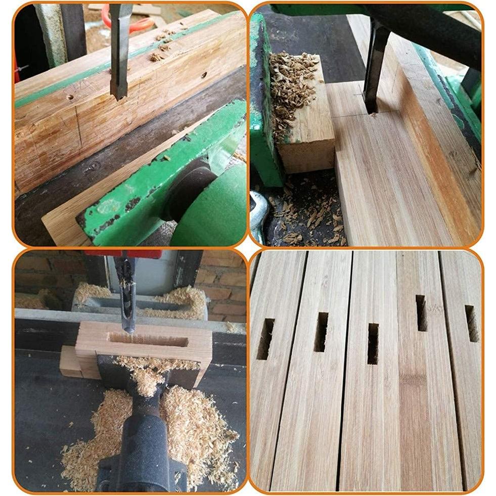 Brocas Cuadradas para Madera WSOOX 4 Piezas 6,4 a 12,7 mm