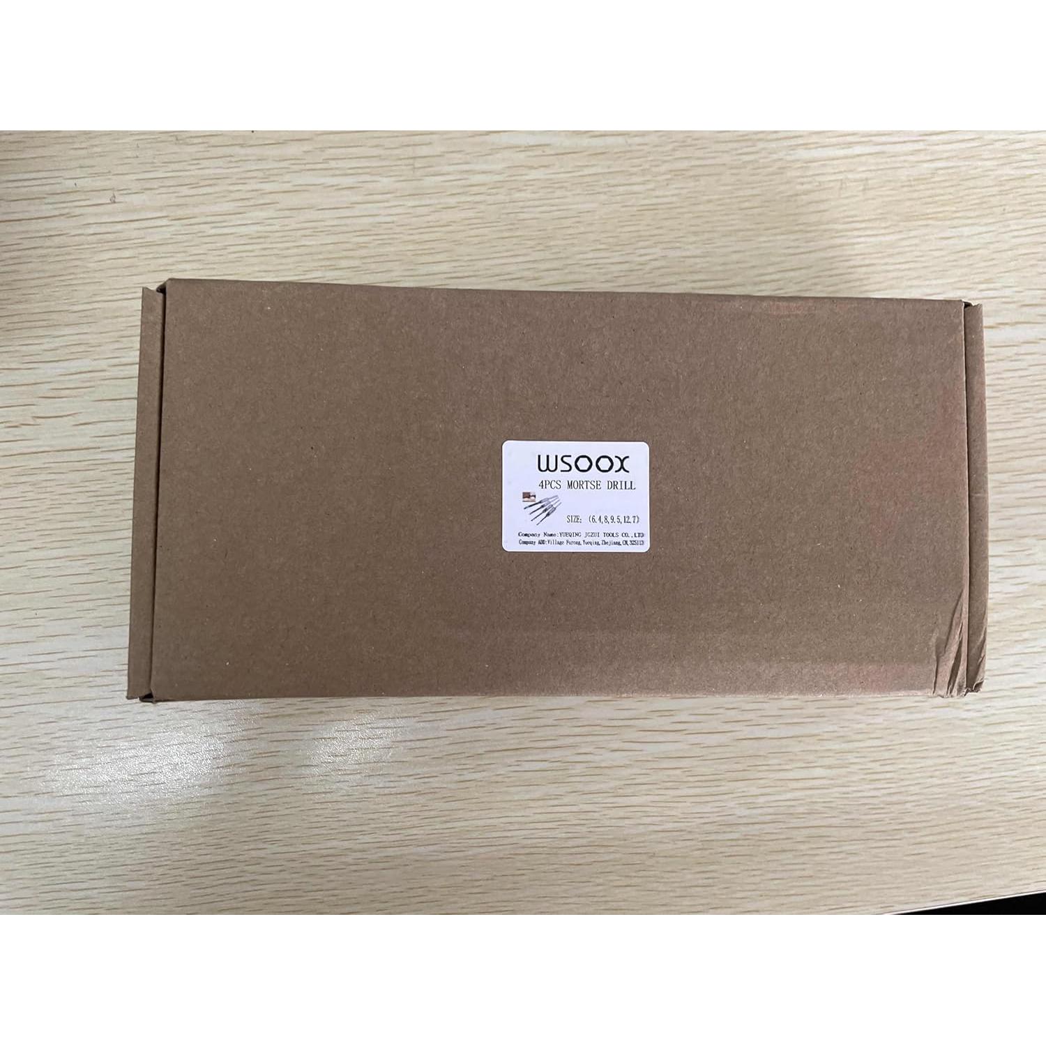 Brocas Cuadradas para Madera WSOOX 4 Piezas 6,4 a 12,7 mm