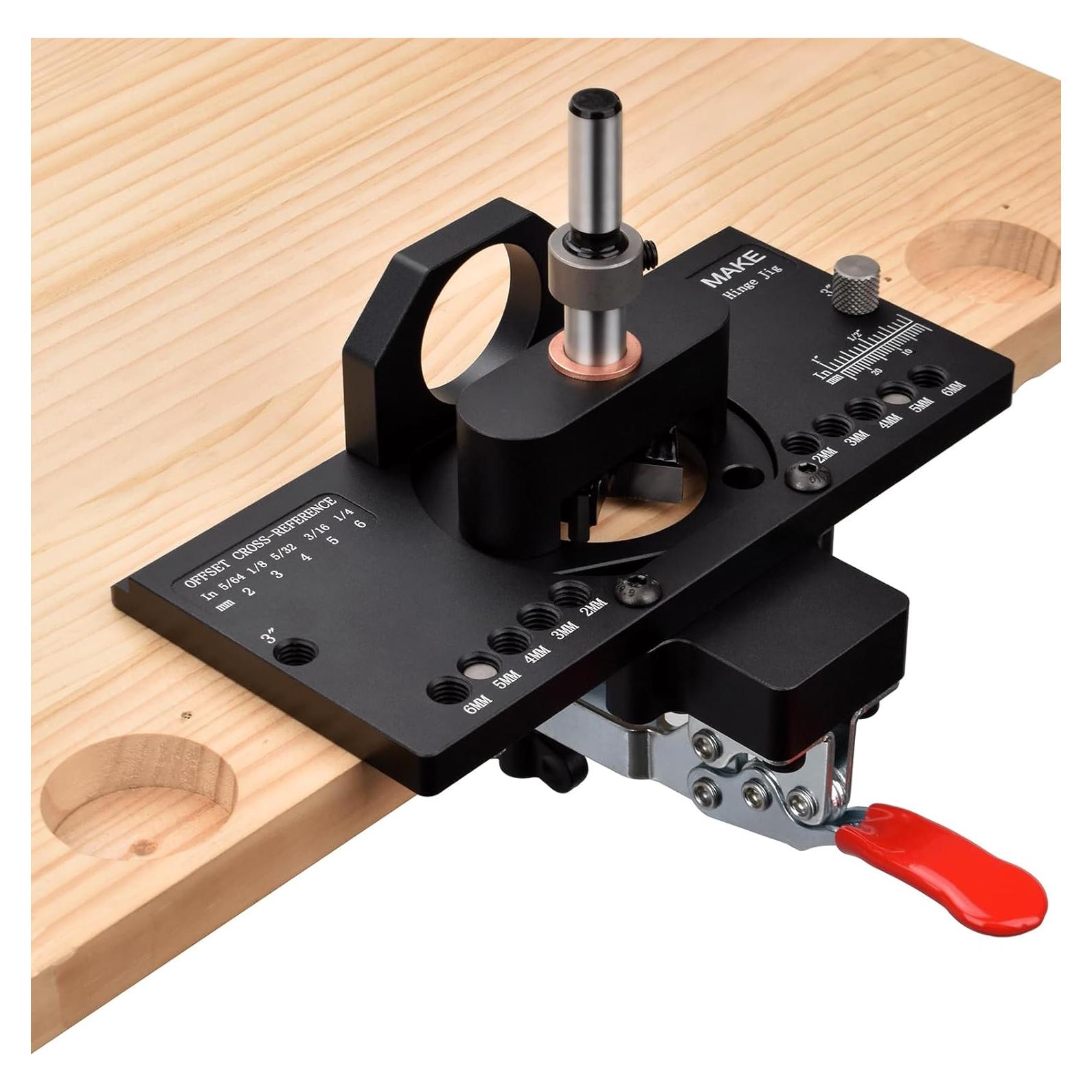 Plantilla de Bisagra Oculta GOINGMAKE 35 mm con Abrazadera Rápida