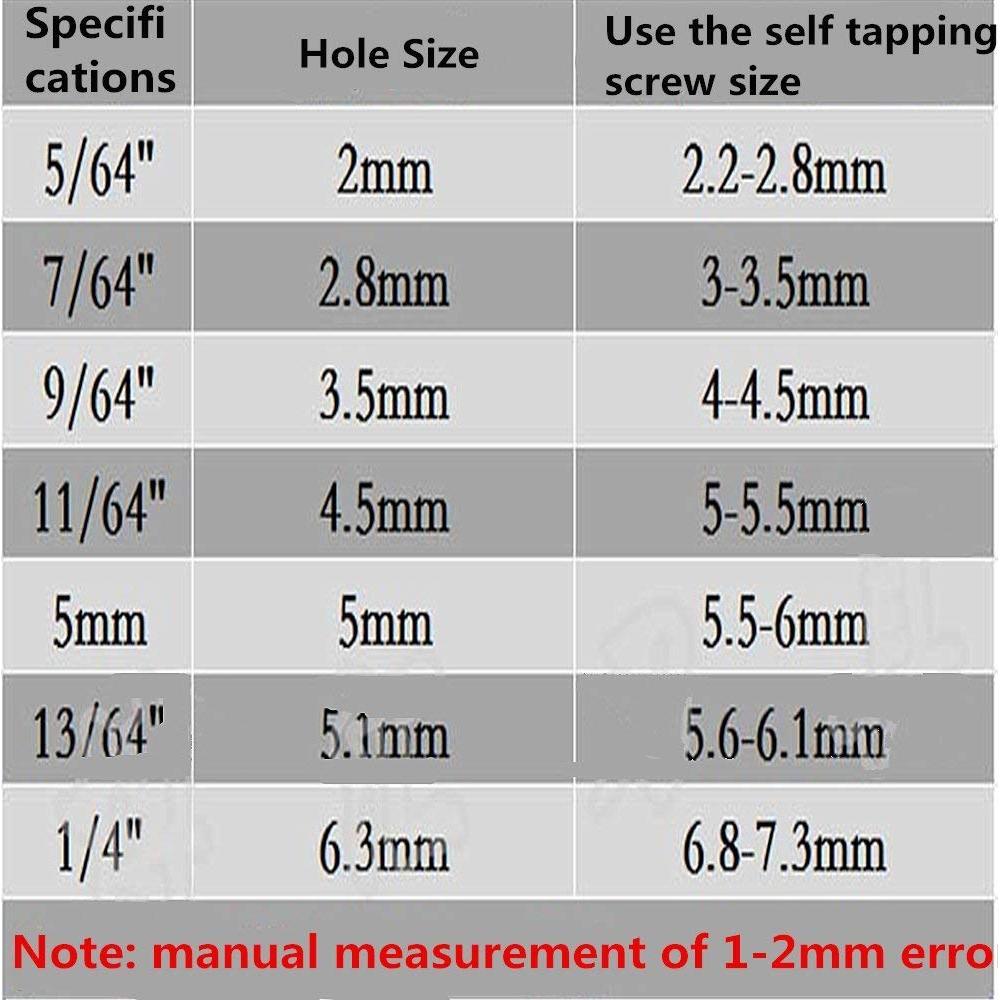 Juego de 4 Brocas HSS Eyech para Bisagras 1,98 a 4,36 mm
