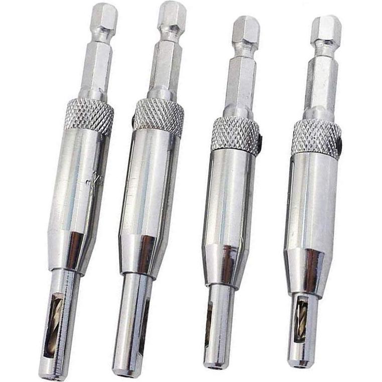 Juego de 4 Brocas HSS Eyech para Bisagras 1,98 a 4,36 mm