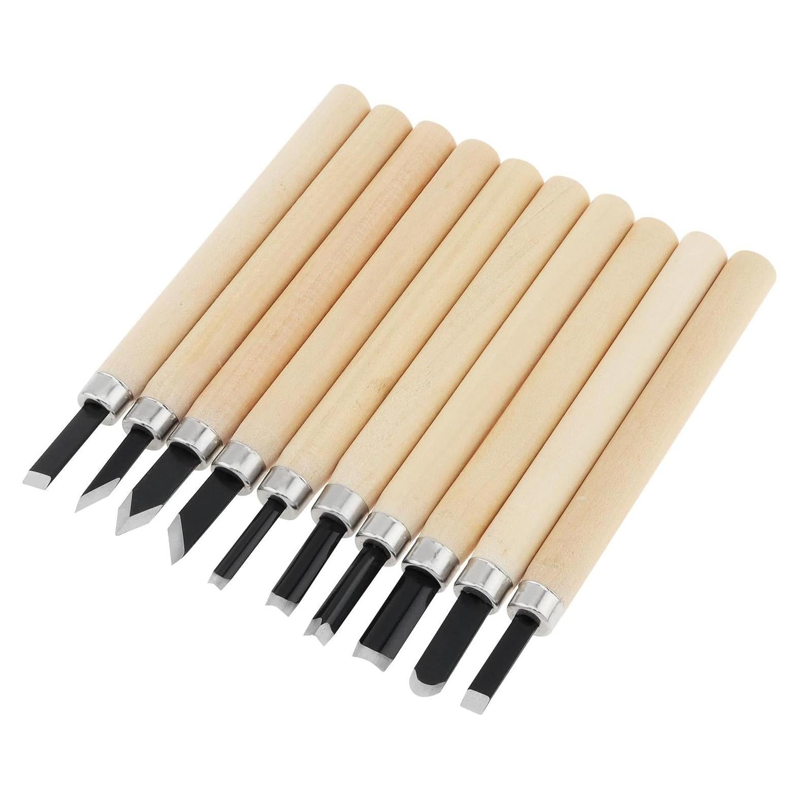 Conjunto de 10 Cinceles de Tallado en Madera OriGlam