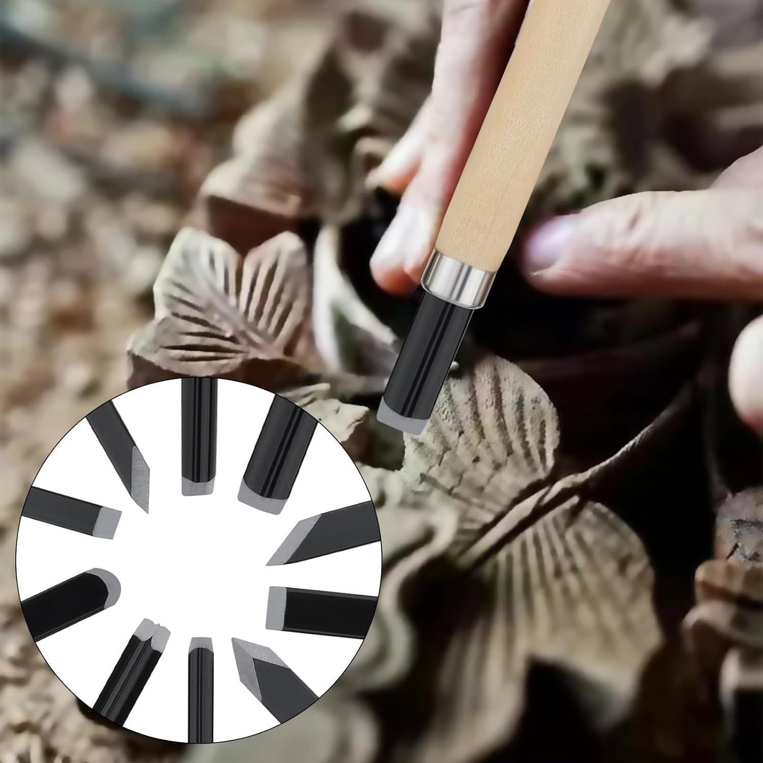 Conjunto de 10 Cinceles de Tallado en Madera OriGlam