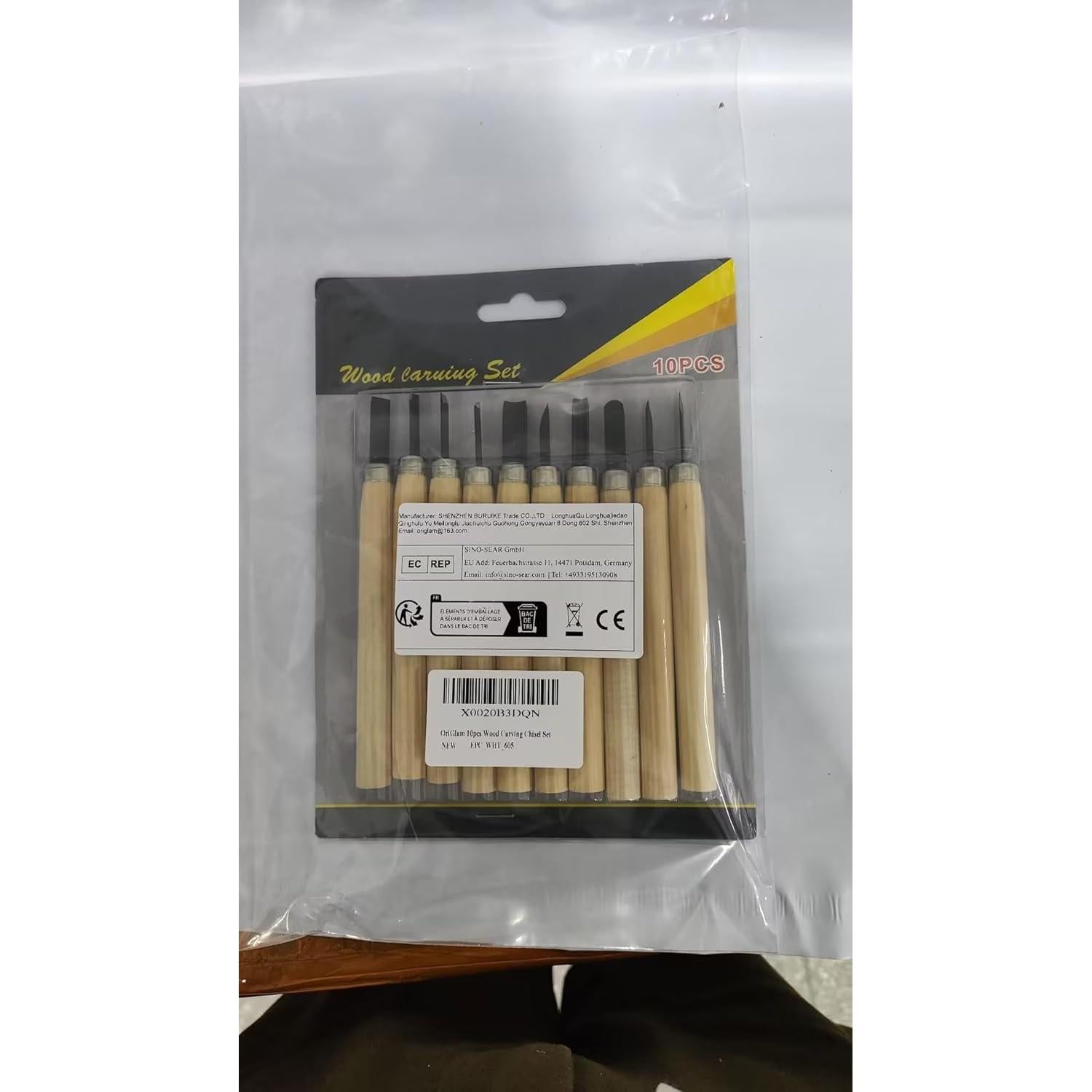 Conjunto de 10 Cinceles de Tallado en Madera OriGlam