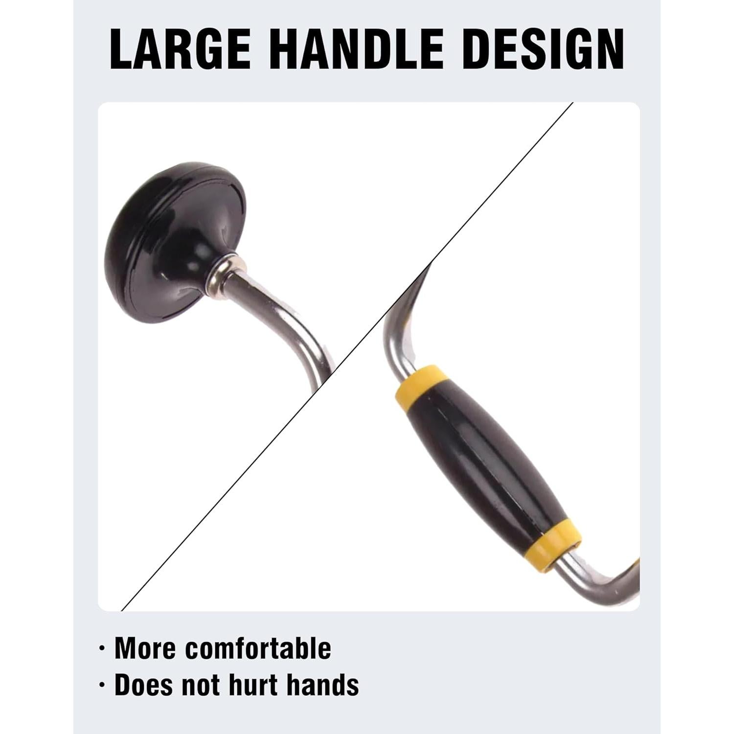 Taladro de Manivela YEBOOCA 30,48 cm con 6 Brocas