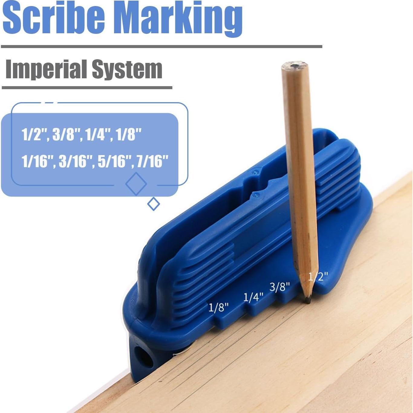 Juego de 2 Scriber Mesee - Herramienta de Marcado para Carpintería