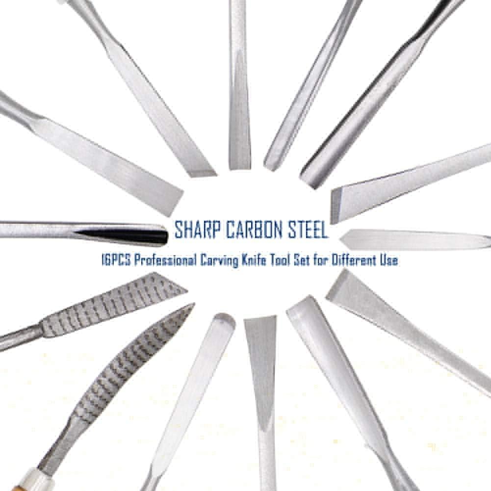 Juego de Tallado en Madera Lulu Home 16 Piezas Ergonómico