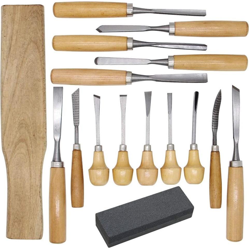 Juego de Tallado en Madera Lulu Home 16 Piezas Ergonómico