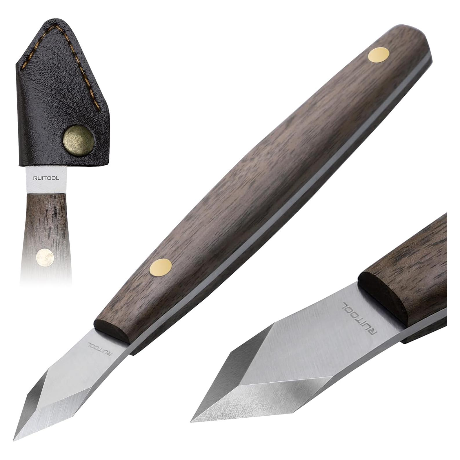 Cuchillo de Marcado RUITOOL Doble Bisel 19.3cm con Funda