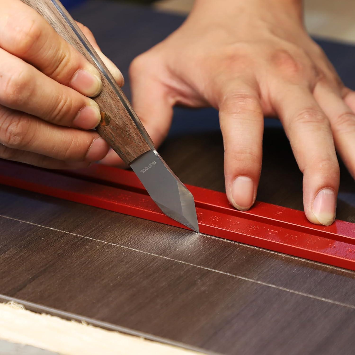 Cuchillo de Marcado RUITOOL Doble Bisel 19.3cm con Funda