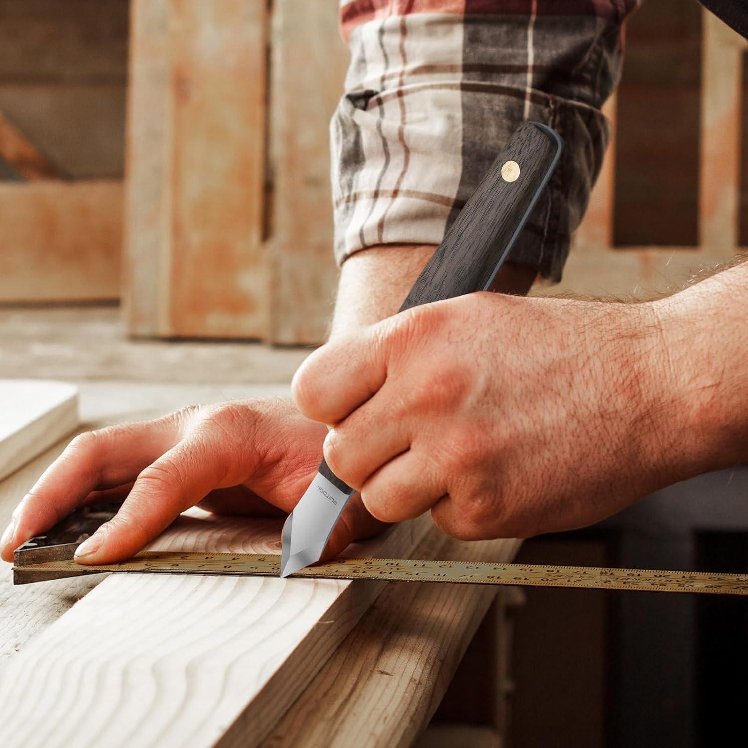 Cuchillo de Marcado RUITOOL Doble Bisel 19.3cm con Funda