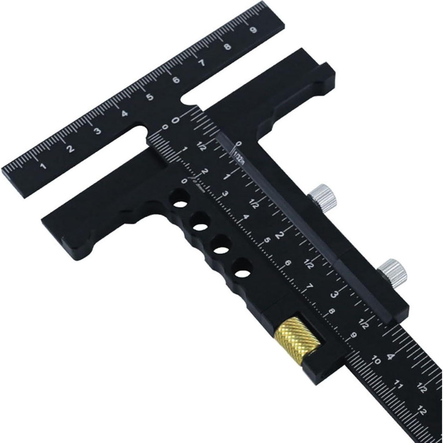 Scriber de Madera Leefasy en Forma de T con Ajuste Fino