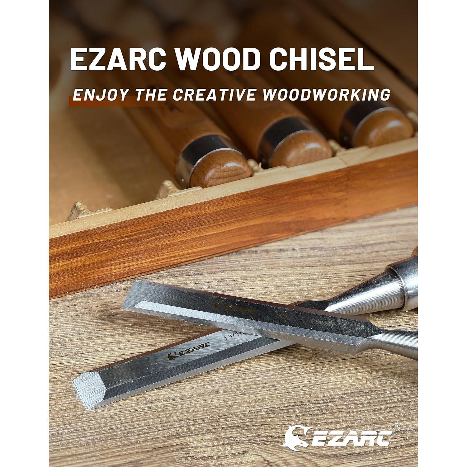 Cinceles de Carpintería EZARC 6 Piezas con Estuche