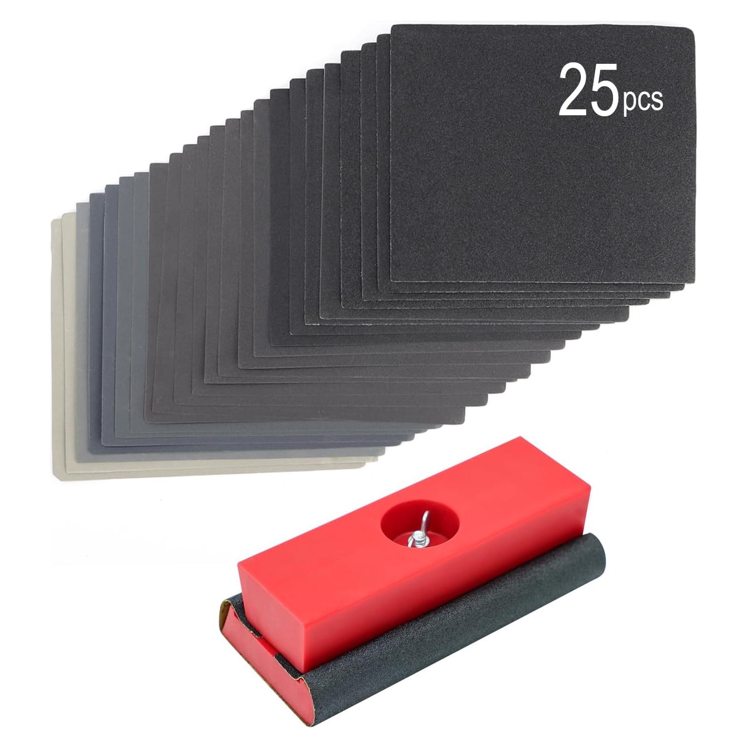 Bloques de Lijado SCOTTCHEN 25pcs Grano 120 a 3000