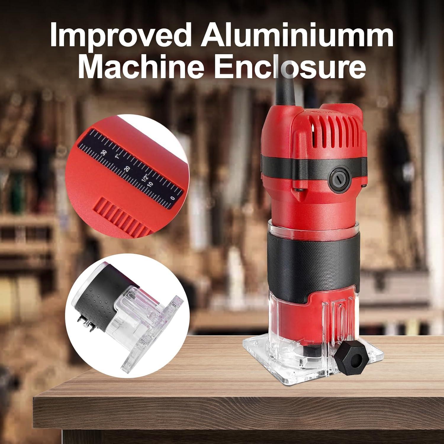 Router 800W LiunxDromic Inmersión 12 Brocas 31000 RPM