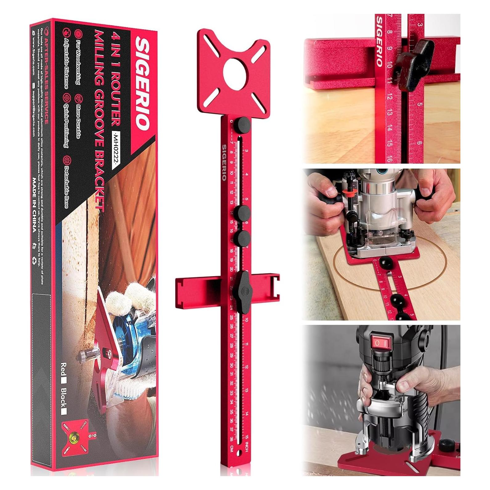 Soporte de Fresado 4 en 1 Sigerio - Aluminio Ajustable