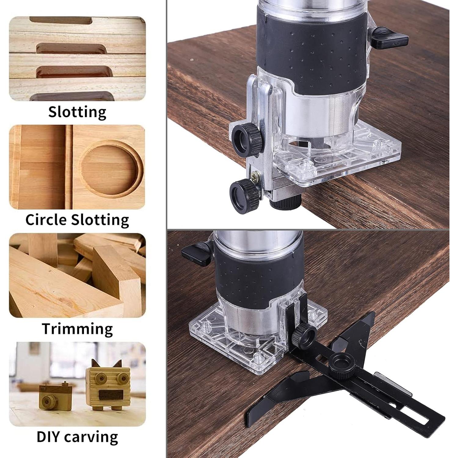 Router Eléctrico AKYPACH 800W Compacto para Madera Azul